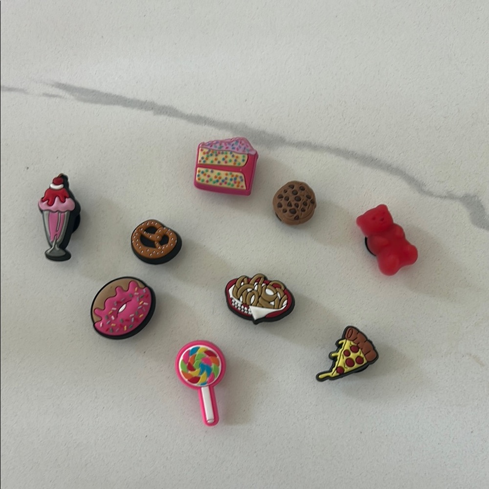 CROCS Fun Food-Themed Jibbitz Charms - Multicolor